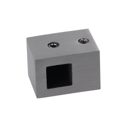 Držiak profilu 12 x 12 mm (L), plochý, brúsená AISI 304 Držiak profilu 12 x 12 mm (L), plochý, brúsená AISI 304